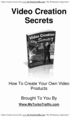 Thumbnail Video Creation Secrets Ebook with MRR