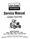Thumbnail 1986-1989 Cub Cadet Garden  and Super Tractor Service Manual