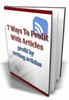 7 Ways To Profit With Articles