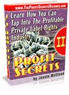 Thumbnail Profit Secrets - Private Label Rights Profits