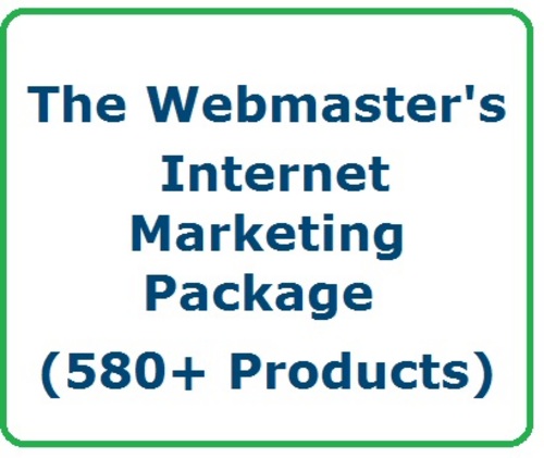 Pay for Webmaster´s Internet Marketing Package with PLR MRR Turnkey