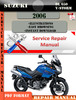 Thumbnail Suzuki DL 650 V-Storm 2006 Digital Service Repair Manual