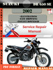 Thumbnail Suzuki DR 650 SE 2002 Digital Service Repair Manual