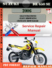 Thumbnail Suzuki DR 650 SE 2006 Digital Service Repair Manual