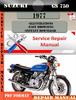 Thumbnail Suzuki GS 750 1977 Digital Factory Service Repair Manual