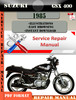 Thumbnail Suzuki GSX 400 1985 Digital Factory Service Repair Manual Thumbnail Suzuki GSX 400 1985 Digital Factory Service Repair Manual