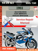 Thumbnail Suzuki GSX 750 1993 Digital Factory Service Repair Manual