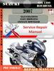 Thumbnail Suzuki GSX 1300 Hayabusa 2007 Digital Service Repair Manual