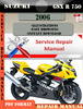 Thumbnail Suzuki GSX R 750 2006 Digital Factory Service Repair Manual