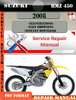 Thumbnail Suzuki RMZ 450 2008 Digital Factory Service Repair Manual
