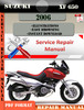 Thumbnail Suzuki XF 650 2006 Digital Factory Service Repair Manual