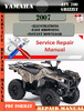 Thumbnail Yamaha ATV 700 Grizzly 2007 Digital Service Repair Manual