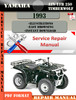 Thumbnail Yamaha ATV YFB 250 Timberwolf 1993 Digital Service Repair Ma