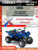 Thumbnail Yamaha ATV YFM 50 Raptor 2008 Digital Service Repair Manual