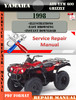 Thumbnail Yamaha ATV YFM 600 Grizzly 1998 Digital Service Repair Manua