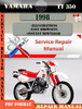 Thumbnail Yamaha TT350 1998 Digital Factory Service Repair Manual