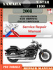 Thumbnail Yamaha V Star 1100 2008 Digital Factory Service Repair Manua