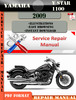 Thumbnail Yamaha V Star 1100 2009 Digital Factory Service Repair Manua