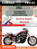 Thumbnail Yamaha VMX12N 1987 Digital Factory Service Repair Manual