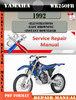 Thumbnail Yamaha WR250FR 1992 Digital Service Repair Manual