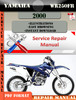 Thumbnail Yamaha WR250FR 2000 Digital Service Repair Manual
