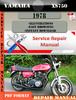 Thumbnail Yamaha XS750 1978 Digital Service Repair Manual