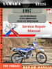 Thumbnail Yamaha XT225 1997 Digital Service Repair Manual