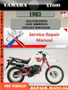 Thumbnail Yamaha XT600 1983 Digital Service Repair Manual