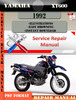 Thumbnail Yamaha XT600 1992 Digital Service Repair Manual