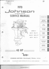 Thumbnail Johnson 40 HP outboard motor service manual Thumbnail Johnson 40 HP outboard motor service manual