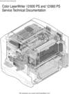 Thumbnail Apple Color LaserWriter 12/600 PS & 12/660 PS Service & Repair Manual