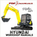 Thumbnail Hyundai Robex R55-7 Crawler Excavator  - Complete set of three Service / Workshop manuals for R55 7