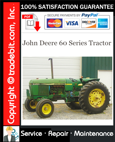 Thumbnail John Deere 60 Series Tractor Service Repair Manual Download ★