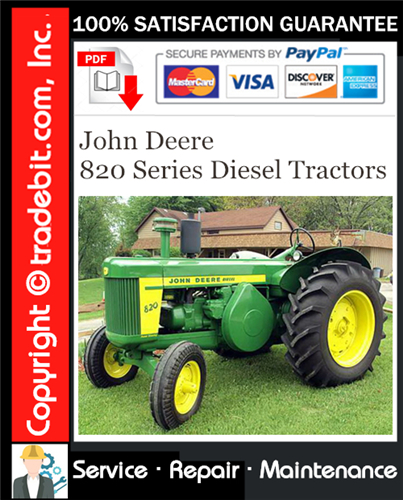 Thumbnail John Deere 820 Series Diesel Tractors Service Repair Manual Download ★ Thumbnail John Deere 820 Series Diesel Tractors Service Repair Manual Download ★