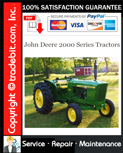 Thumbnail John Deere 2000 Series Tractors Service Repair Manual Download (SM2035) ★ Thumbnail John Deere 2000 Series Tractors Service Repair Manual Download (SM2035) ★