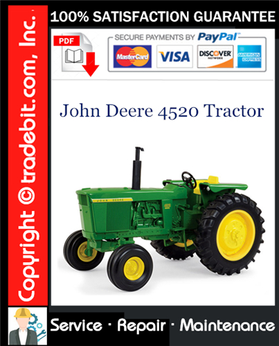 Thumbnail John Deere 4520 Tractor Service Repair Manual Download ★ Thumbnail John Deere 4520 Tractor Service Repair Manual Download ★