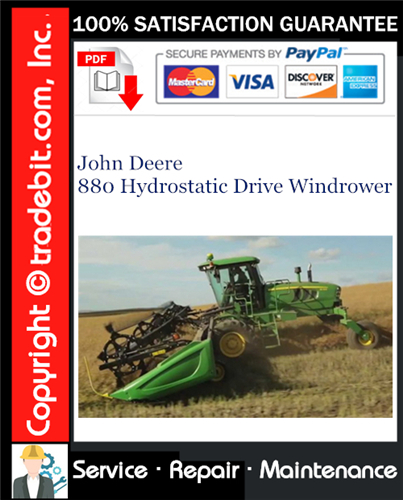 Thumbnail John Deere 880 Hydrostatic Drive Windrower Service Repair Manual Download ★ Thumbnail John Deere 880 Hydrostatic Drive Windrower Service Repair Manual Download ★