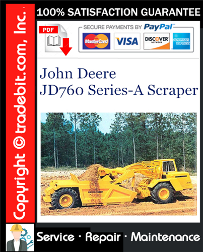 Thumbnail John Deere JD760 Series-A Scraper Service Repair Manual Download ★ Thumbnail John Deere JD760 Series-A Scraper Service Repair Manual Download ★
