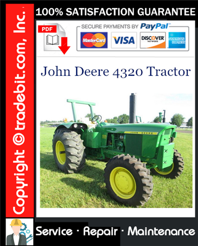 Thumbnail John Deere 4320 Tractor Service Repair Manual Download ★