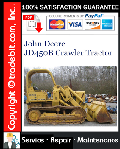 Thumbnail John Deere JD450B Crawler Tractor Service Repair Manual Download ★