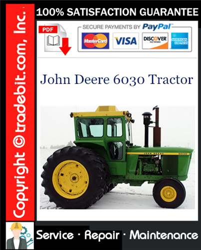 Thumbnail John Deere 6030 Tractor Service Repair Manual Download ★