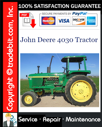 Thumbnail John Deere 4030 Tractor Service Repair Manual Download ★