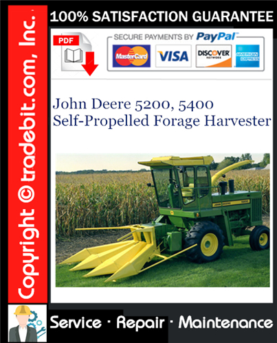 Thumbnail John Deere 5200, 5400 Self-Propelled Forage Harvester Service Repair Manual Download ★ Thumbnail John Deere 5200, 5400 Self-Propelled Forage Harvester Service Repair Manual Download ★