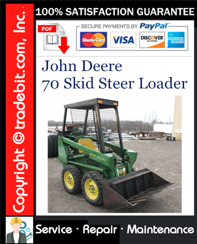 Thumbnail John Deere 70 Skid Steer Loader Service Repair Manual Download ★