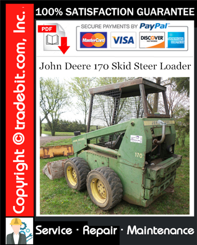 Thumbnail John Deere 170 Skid Steer Loader Service Repair Manual Download ★