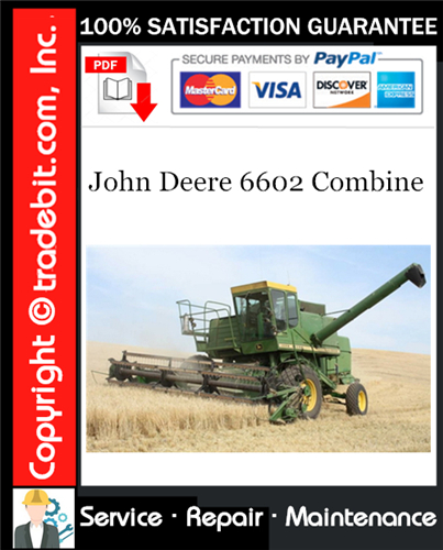 Thumbnail John Deere 6602 Combine Service Repair Manual Download ★