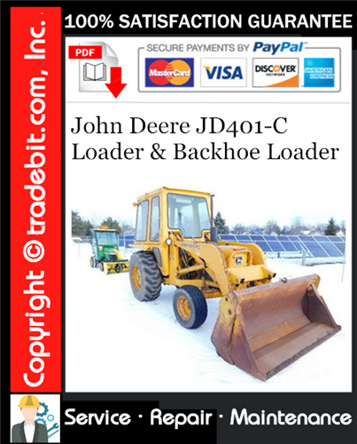 Thumbnail John Deere JD401-C Loader & Backhoe Loader Service Repair Manual Download ★