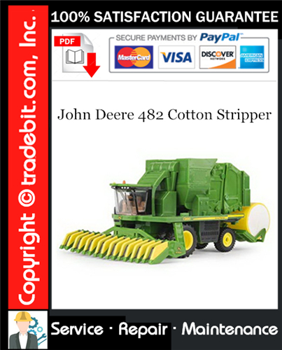 Thumbnail John Deere 482 Cotton Stripper Service Repair Manual Download ★