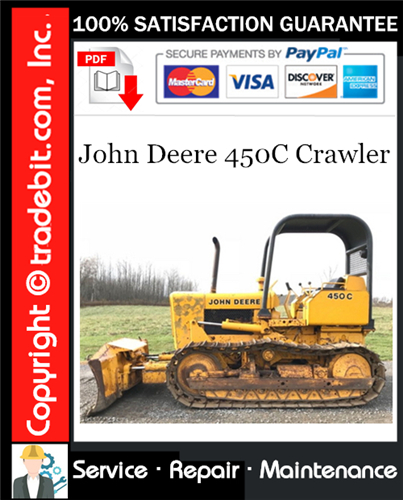 Thumbnail John Deere 450C Crawler Service Repair Manual Download ★