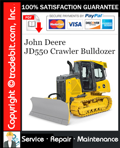 Thumbnail John Deere JD550 Crawler Bulldozer Service Repair Manual Download ★